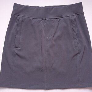 Avalanche Mini Skort, Women's Gray Stretch Shorts Skirt, Athletic, Golf, Size S